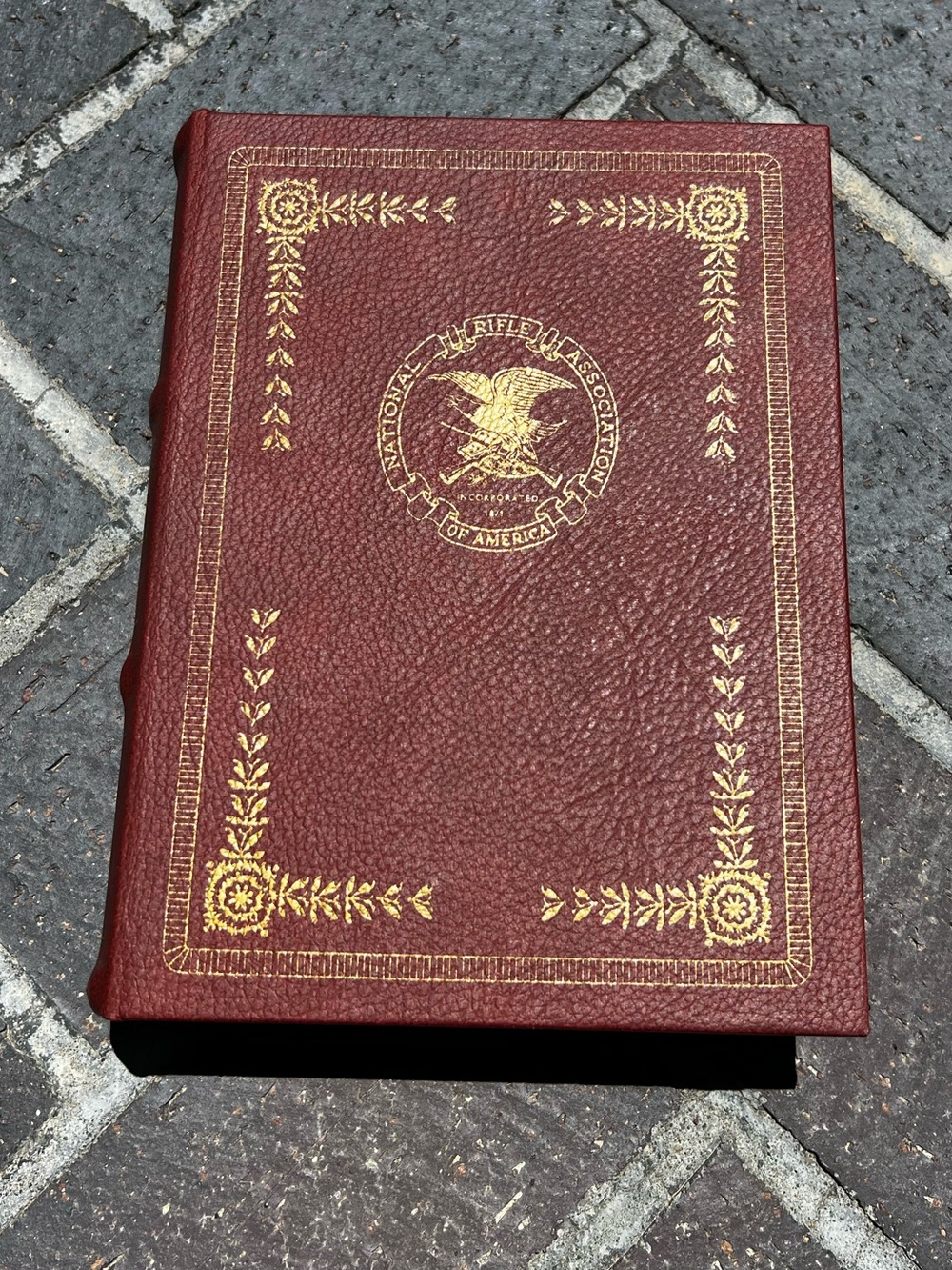 EUC Wooden NRA Maroon Fake Book With Magnetic Close
